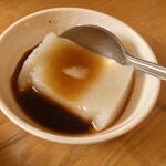 高遠そば ますや - 甘い黒蜜を掛けた蕎麦の寒天（デザート）