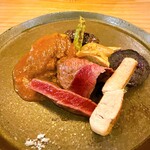 Seminare Karuizawa - メイン肉3種類とキノコ　全部美味かった