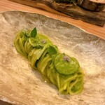 Seminare 輕井澤 - ズッキーニのパスタ　食べやすく一口サイズに丸めてくれてる