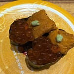 もりもり寿し - うにいくら軍艦