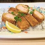 京都南座 なだ万 とんかつ - 北海道サーモンフライ