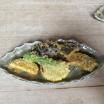 酒庵 田なか - 野菜の天ぷら盛り合わせ500円