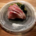 五燠堂 - 薪焼き九条ネギとかんぱちのお造り