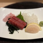 おたる政寿司 ぜん庵 - 刺身4点