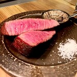 五燠堂 - 薪焼き　信州和牛　肉もも　カメノコ