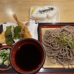 信州手打そば・うどん こばやし - 料理写真:天ざる定食大盛り
