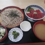 いさみ家 - 鉄火丼、ざるそば定食…1200円