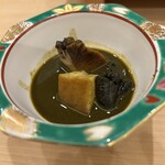 鮨 まえざわ - 鮑肝和え