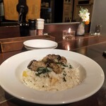 恵比寿山の上バル - 牡蠣と甘栗のクリームリゾット