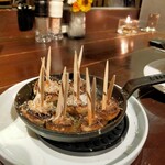 恵比寿山の上バル - マッシュルームのセゴビア風