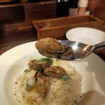 恵比寿山の上バル - 牡蠣と甘栗のクリームリゾット