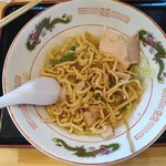 天童製麺 - 割りスープ後