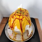 青山商店 - かぼちゃかき氷