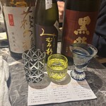 天ぷら 銀座おのでら - 萩の鶴 特別純米 & みむろ杉 純米吟醸 雄町 ひやおろし & 黒龍　純米大吟醸　山田錦