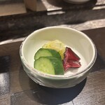 天ぷら 銀座おのでら - おしんこ