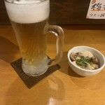 我飯 - 生ビール・お通し