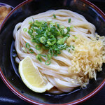 手打ちうどん 清水屋 - ぶっかけ冷2玉470円＋とりもも大200円