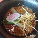 幸楽苑 - つけ汁盛り付け