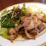 ユキオントコ - [ランチ]豚肩ロースしょうが焼き　意外にワイルドな旨さ！