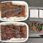 清水屋川魚店 - コラボ鰻重（特上）＆ 肝焼（ハーフ）