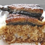 清水屋川魚店 - コラボ鰻重（特上）（食べかけで失礼します）