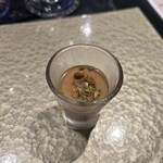 鉄板焼き あさひ - デザートのパンナコッタ