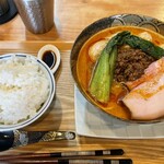 創作麺 ひとすじ - 担々麺とライス