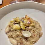 馳走西健一 - 伊勢海老のリゾット贅沢！おおまさり　梅干しパウダー
      伊勢海老をムニエル、もち麦と玄米のリゾット