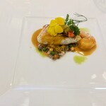 フランス料理 ル シエル - 鹿児島産真鯛と天使の海老のポワレ アメリケーヌソース