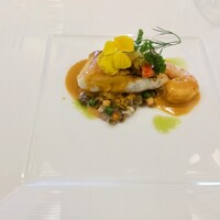 フランス料理 ル シエル - 鹿児島産真鯛と天使の海老のポワレ アメリケーヌソース