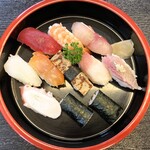 藤まつ寿し - ランチ握り大盛り