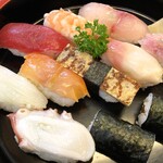 藤まつ寿し - ランチ握り大盛り