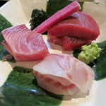 青山きいろ - 本鮪、ブリ、イサキのつくり。