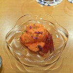 東麻布 天本 - 増毛ぼたんえび海老うに紹興酒漬け