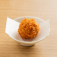 秋しらす毬栗揚げ