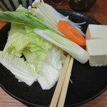 岩戸屋 - 水炊きのミックスの野菜盛り合わせ