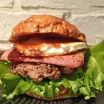 トーキョー エールワークス タップルーム - 週滅限定桜ベーコンエッグバーガー