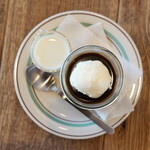 ブラウンサウンドコーヒー - コーヒーゼリー（600円） アイスのせ（100円）