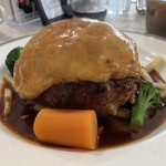 イノ文化洋食 - チーズ焼きハンバーグセット　1,600円