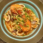 古橋亭 - 料理写真:⑰「海の幸 トマトソースパスタ」@2420