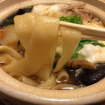 正覚庵 - 2014/10　個性的な平打麺。