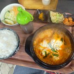 韓国家庭料理店 ハナ - 料理写真:チーズダッカルビセット