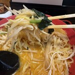 味噌家 がんこ亭 - ねぎ、もやし、ほうれん草、わかめ、メンマ