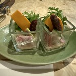 オステリアラリベラ - お通しのバーニャカウダ