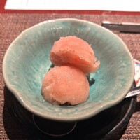 中華割烹 わらじん - イチジクのシャーベット