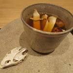 神保町 傳 - すっぽんスープ 松茸2