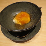 神保町 傳 - 柿 チーズムース 黒蜜寒天 ラムゼリー