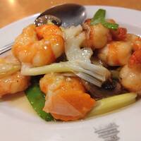 横浜中華街 北京飯店 - 海老と野菜の炒め