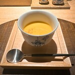 炭割烹 新谷 - 長野県産かぼちゃの冷製ポタージュ