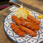 海鮮居酒屋 三ノ宮産直市場 - 赤いウインナー(^.^)